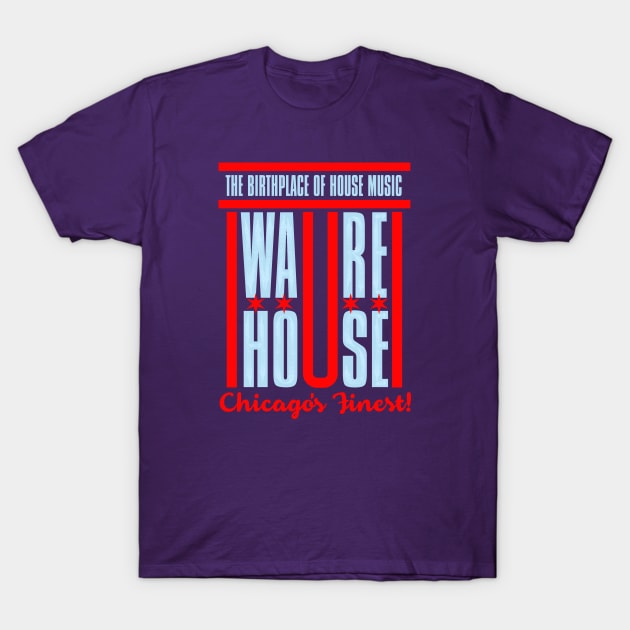 WAREHOUSE The Birthplace of House Music T-Shirt by dojranliev